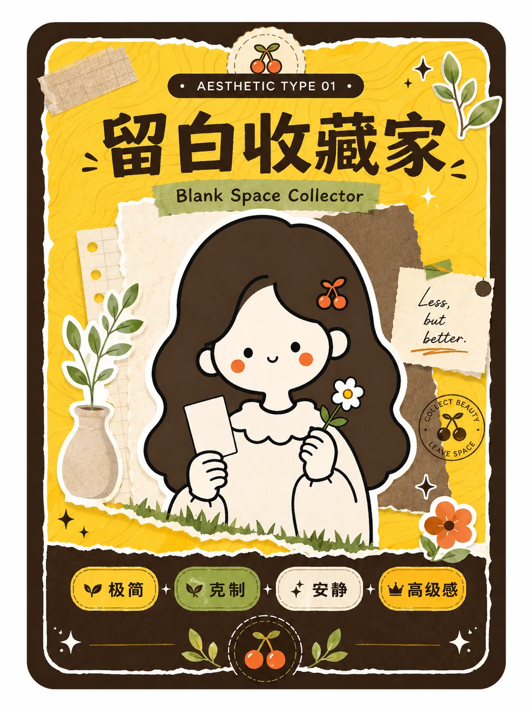 留白收藏家人格卡预览